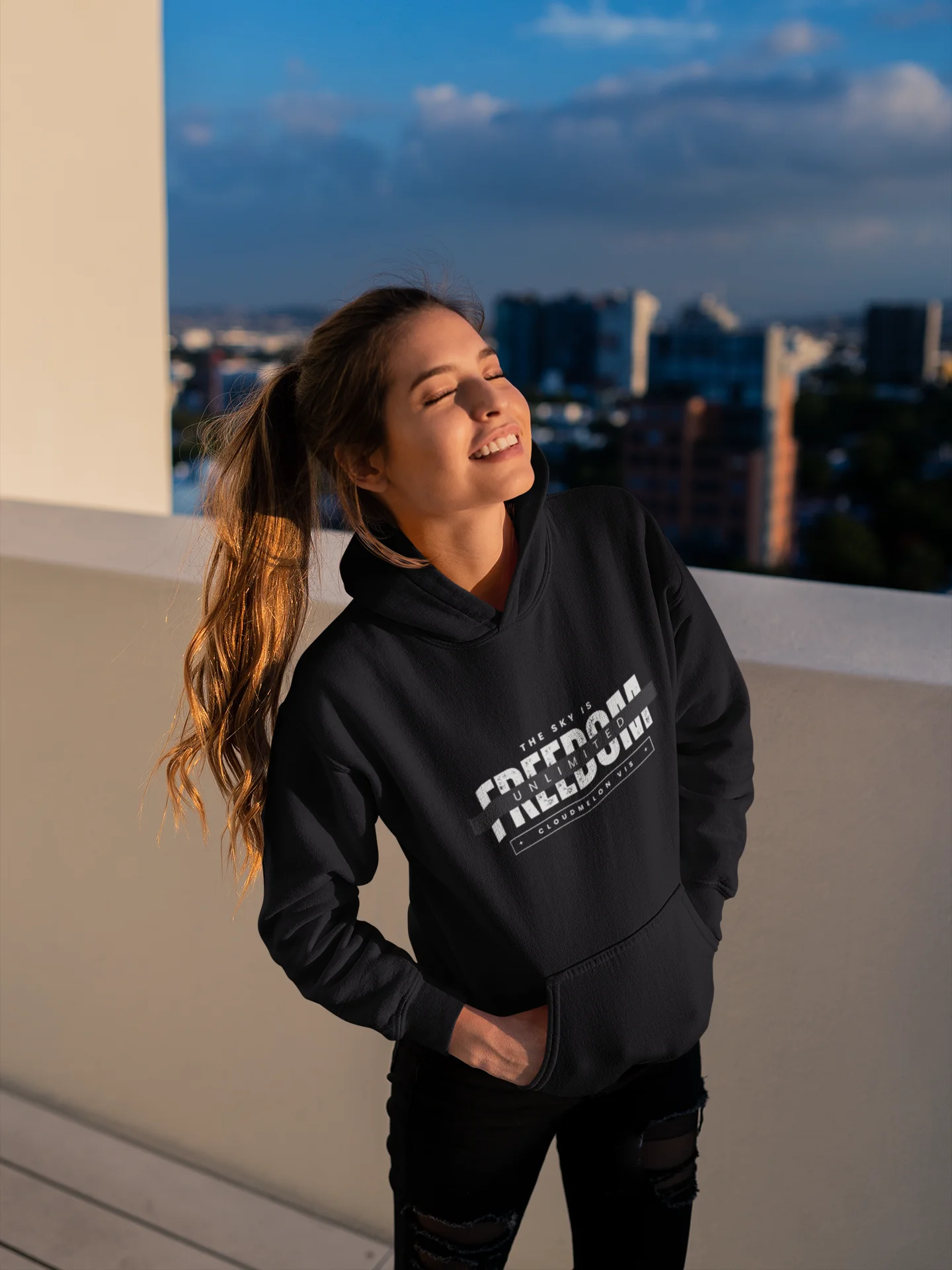 Freedom Independent Premium Hoodie - CloudMelon Vis product image (3)