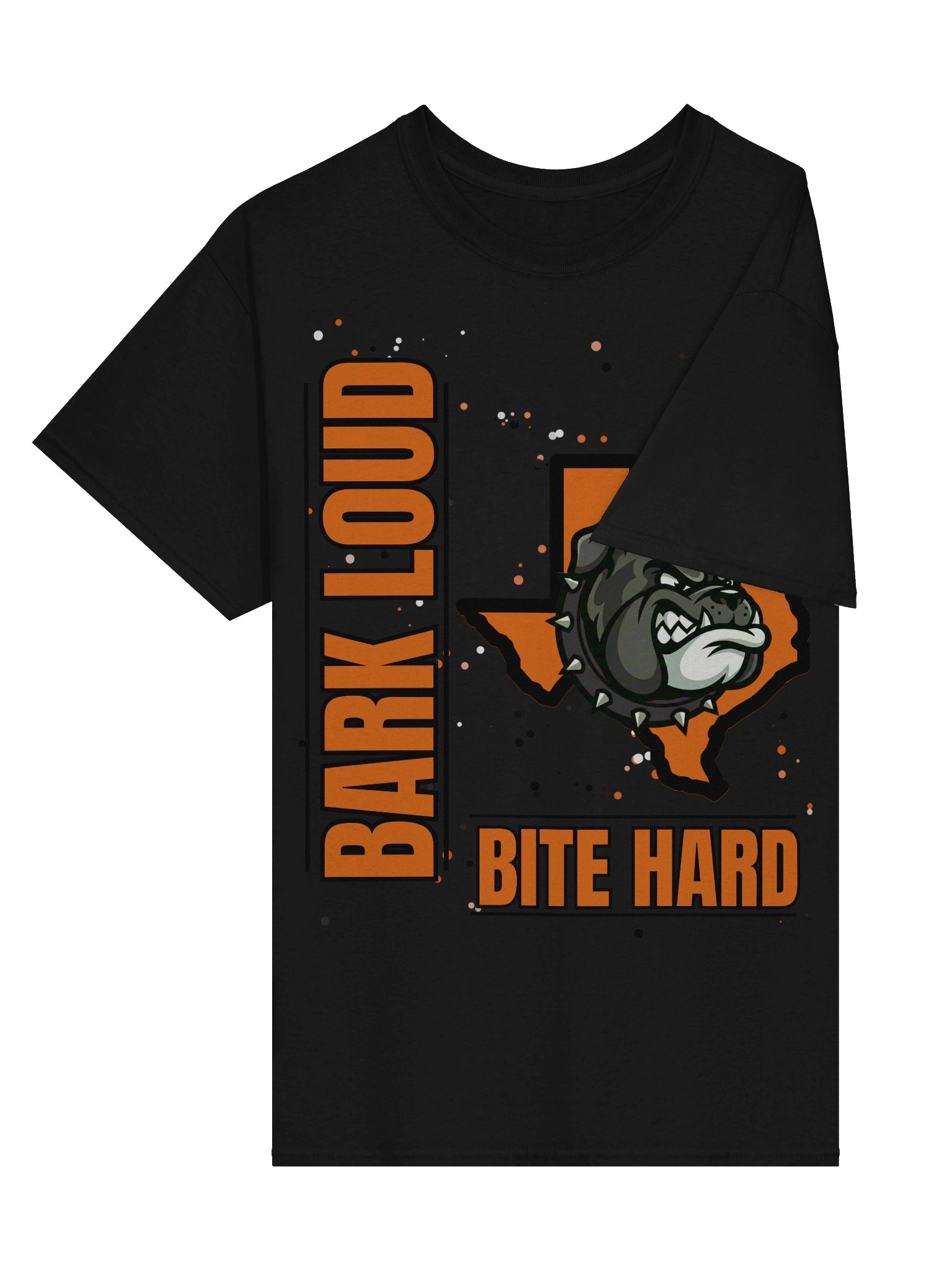 Bark Loud Spirit Tee - Black on Orange [READ DESCRIPTION FOR CUSTOMIZATION] product image (21)