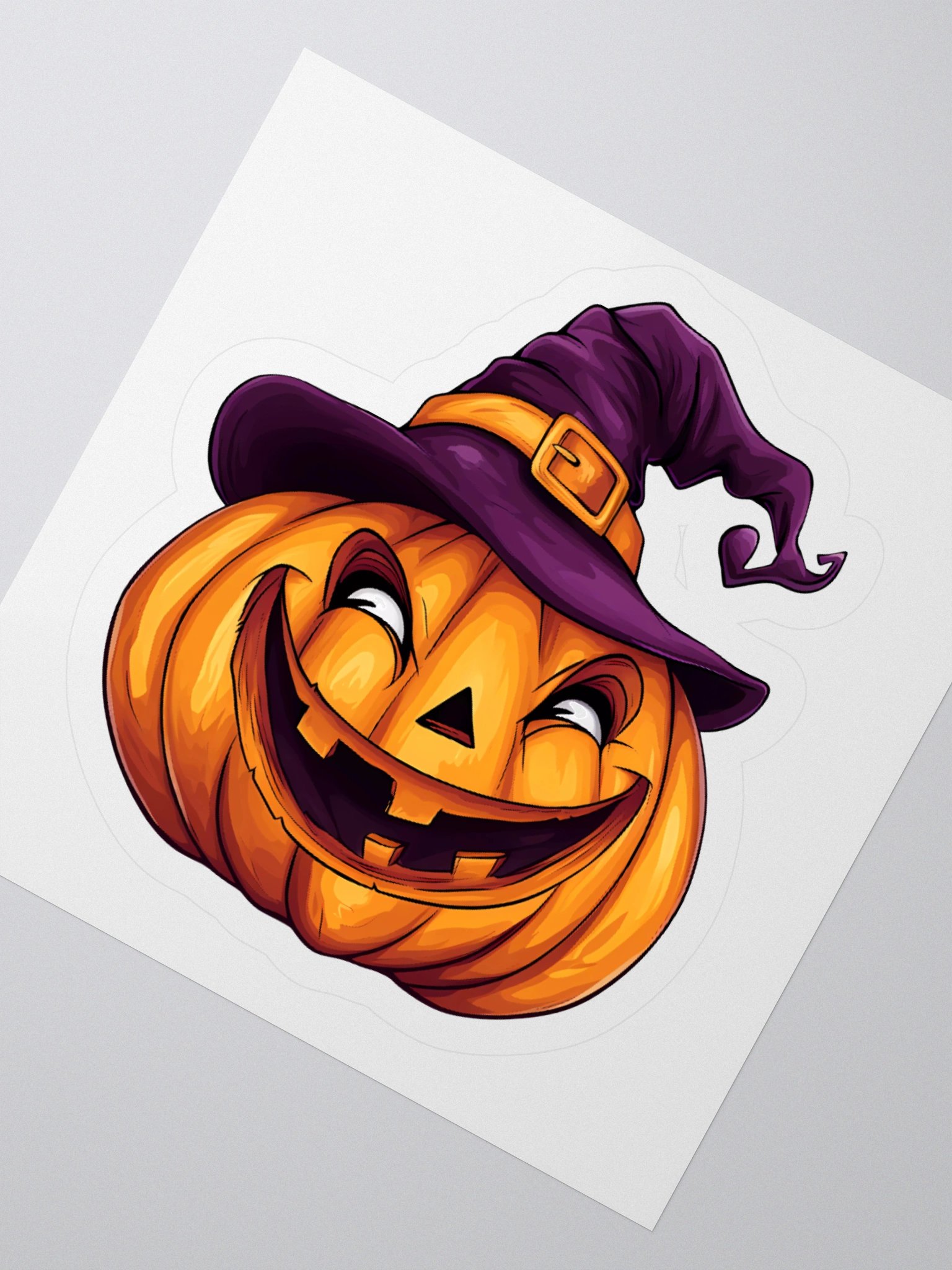 Smiling Witch Jack-o-Lantern Sticker product image (6)