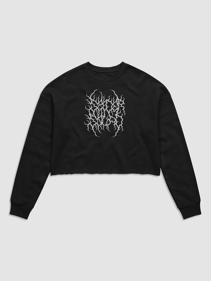 "spider squad" metal crop sweatshirt product image (1)