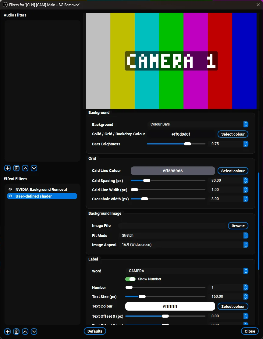 OBS Shader - StreamUP Test Card product image (1)