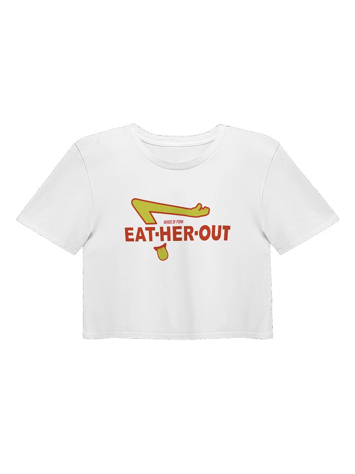 Eat Her Out Parody Crop Top (white) product image (1)
