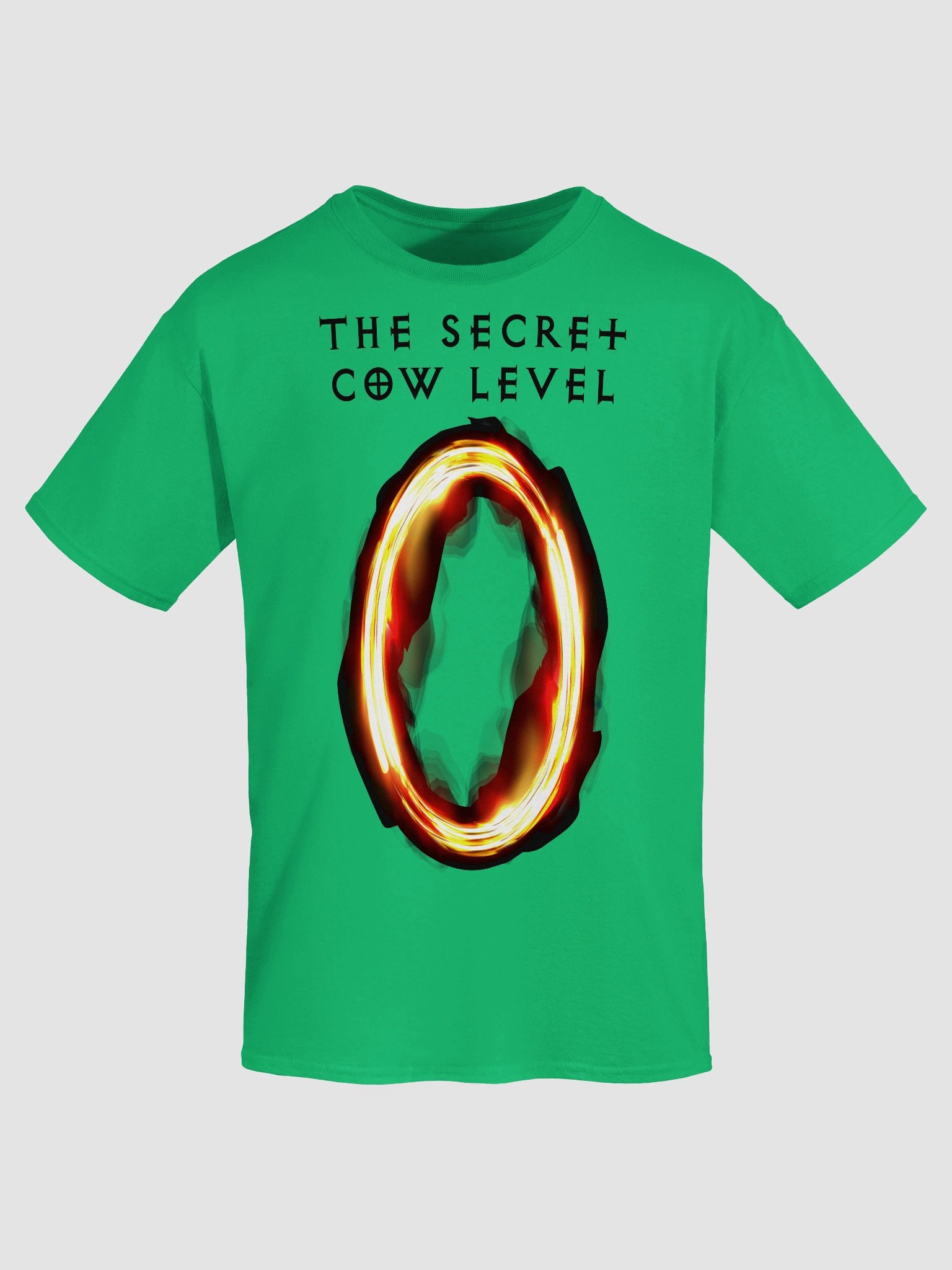 The Secret Cow Level Portal (Green Screen T-Shirt) product image (7)