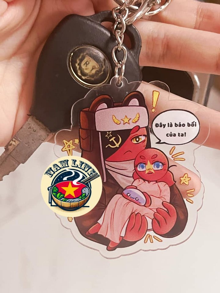 Countryhumans Ussr x Vietnam ( keychain 6 cm ) product image (2)