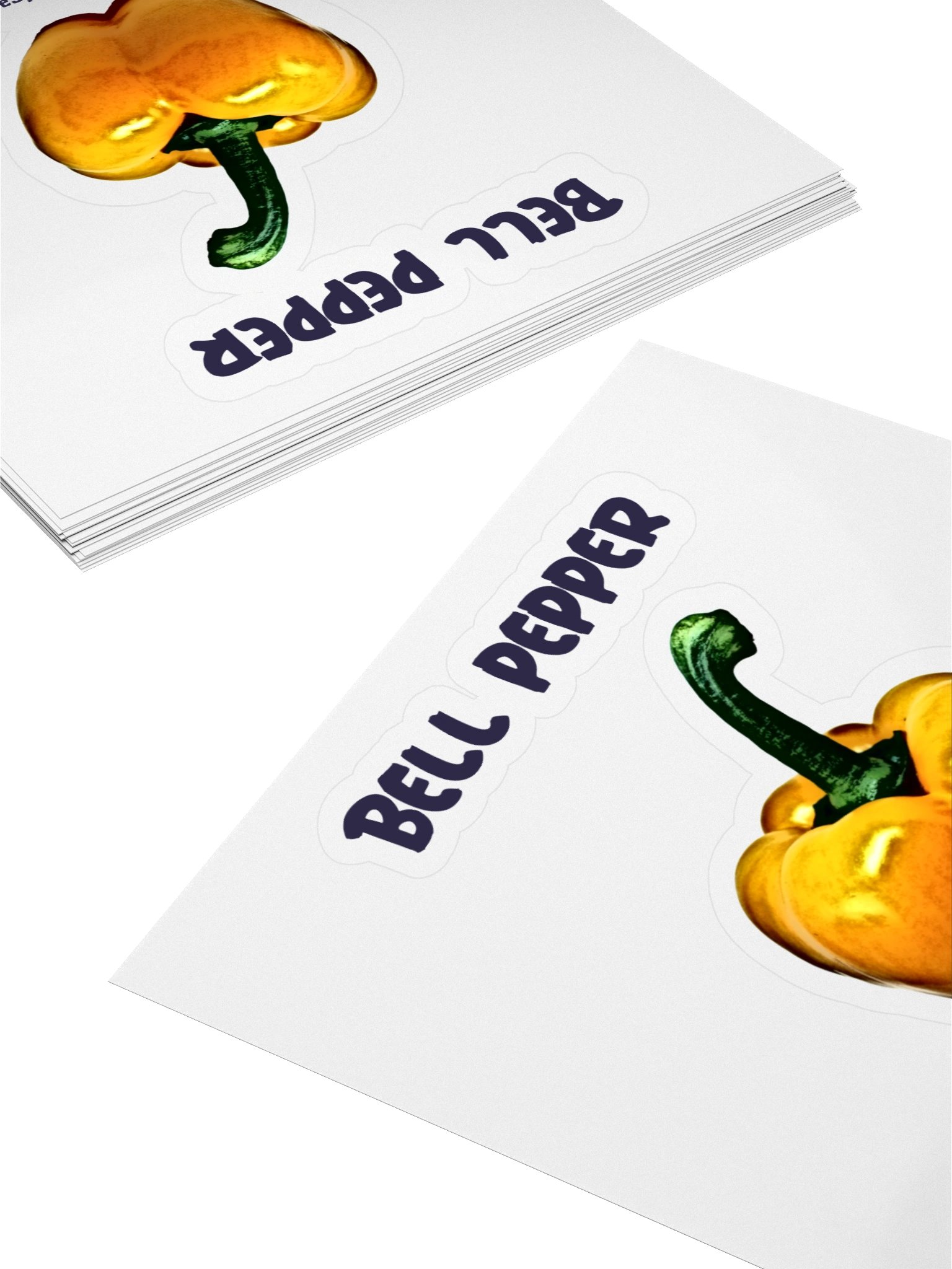 Vibrant Bell Pepper Kiss Cut Stickers product image (4)