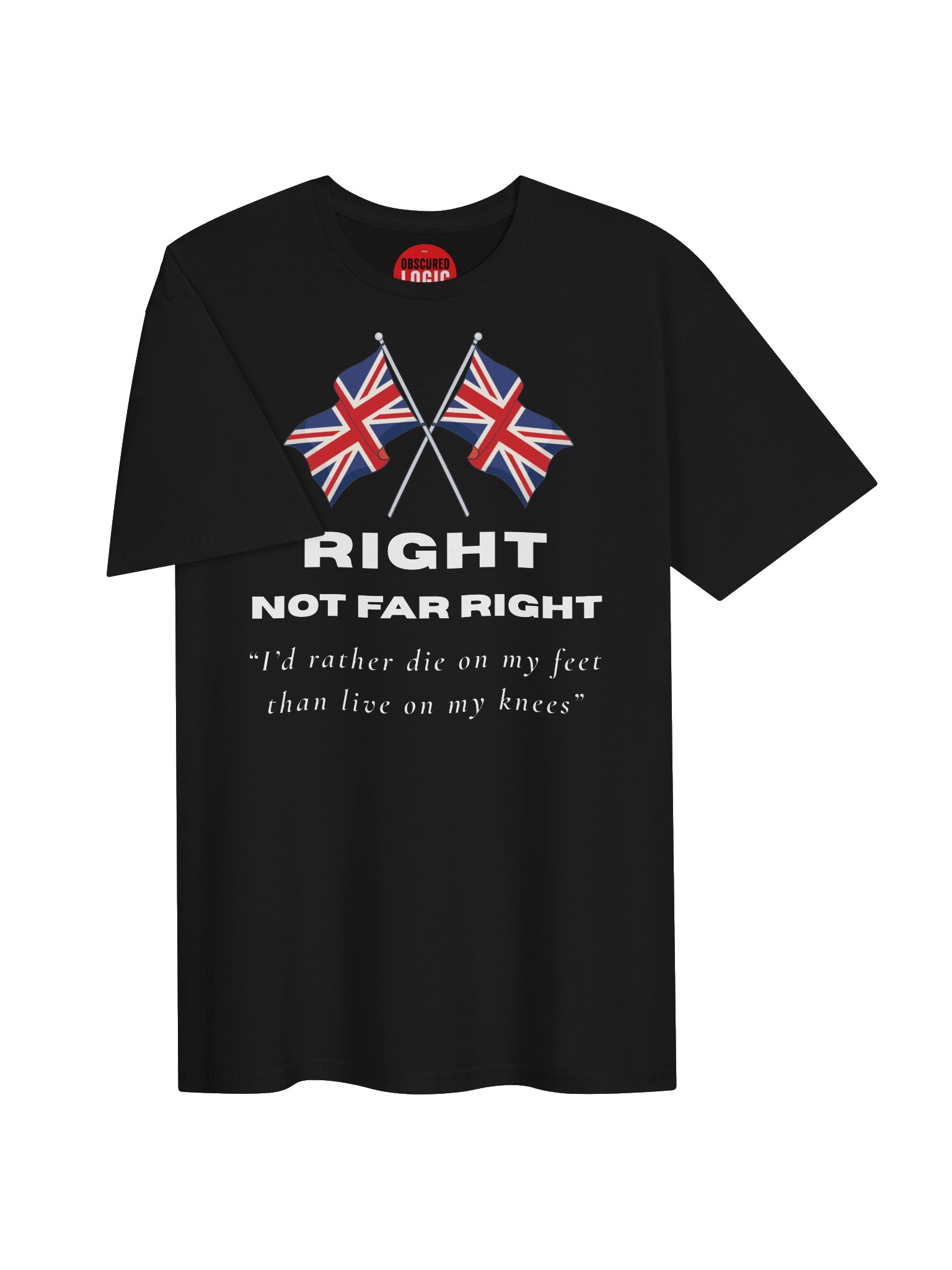 Right Not Far Right Union Jack Tee product image (3)