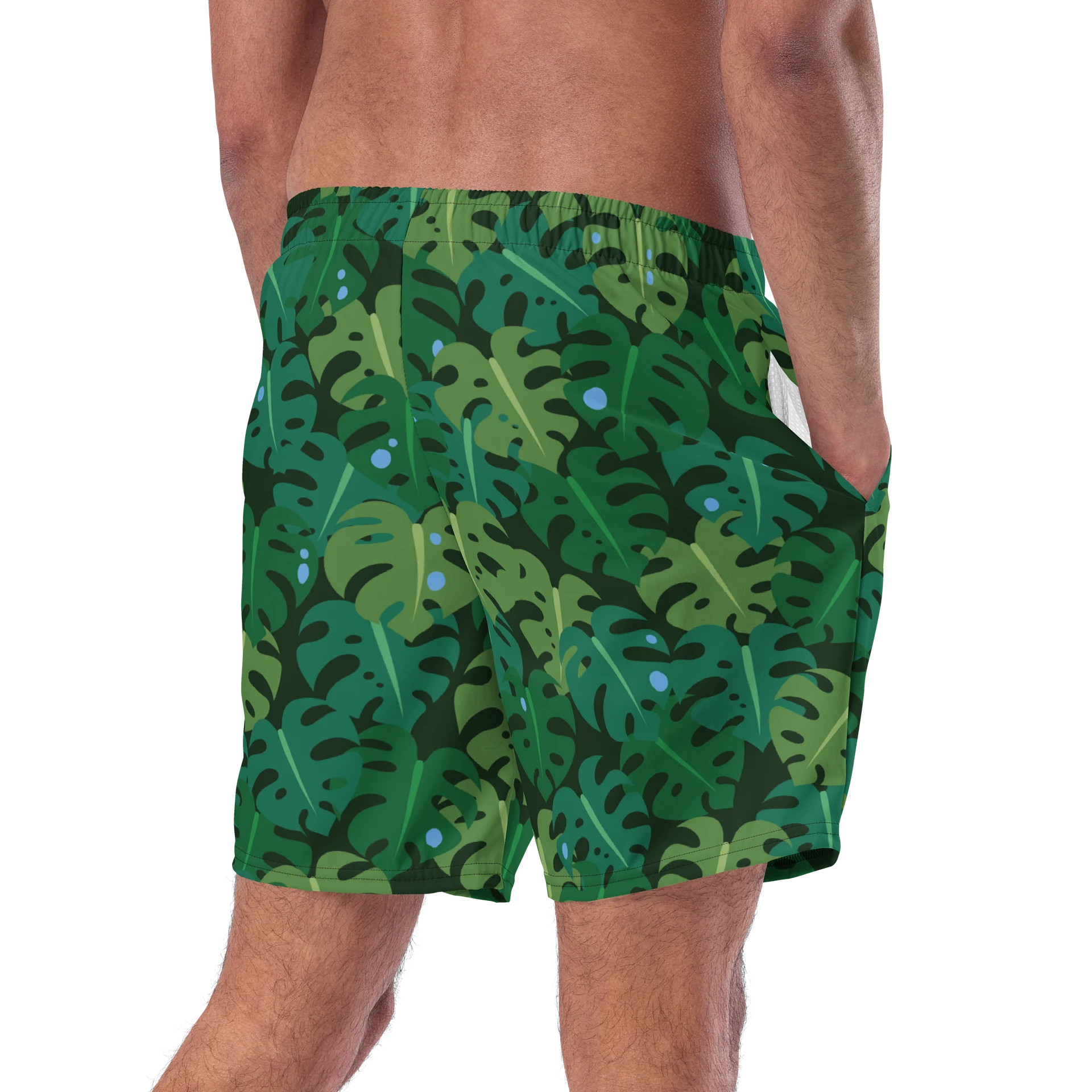 Jungle Leaves Swim Trunks product image (2)