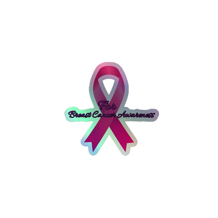 Breast Cancer Awareness Holo Sticker product image (1)