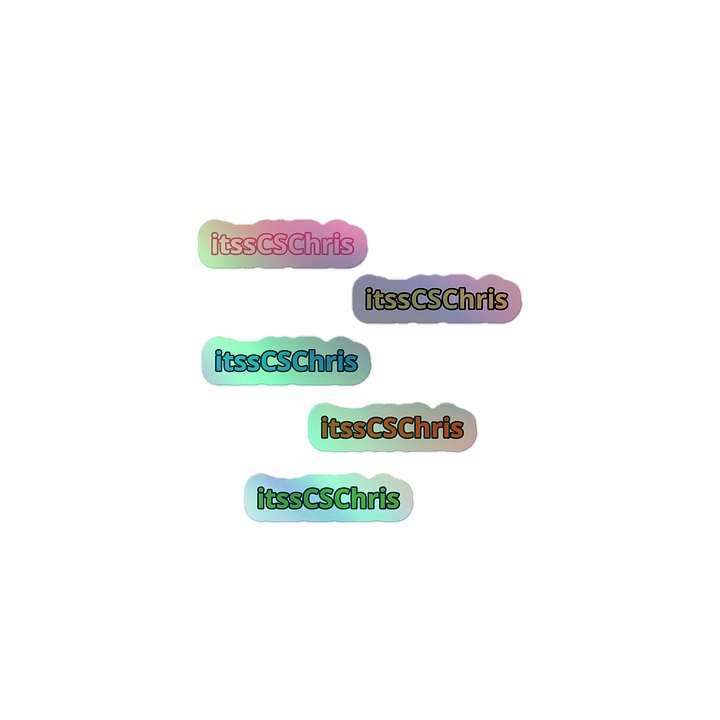 itssCSChris Holographic Stickers 5PK product image (1)