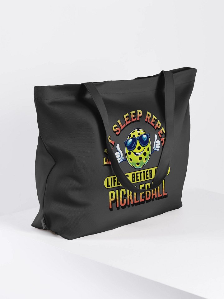 Eat Sleep Repeat Pickleball Thumbs Up Vibes Tote Bag product image (1)