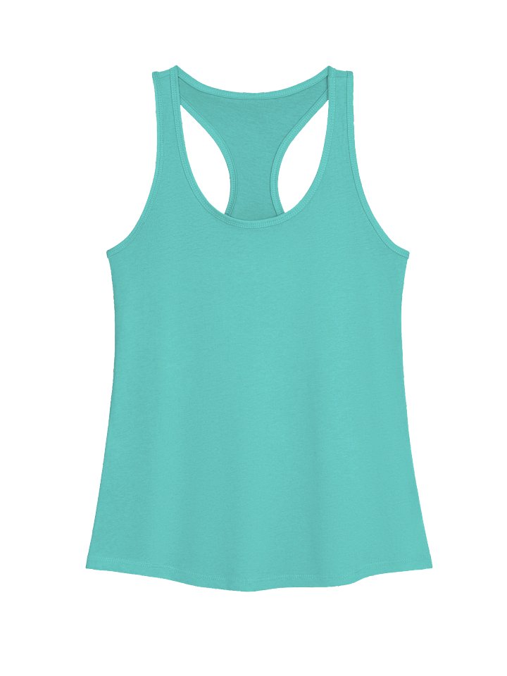 The Gatekeeper’s Key – Tahiti Blue Reverse Flow Edition (Back Print Only) | Women’s Racerback Tank product image (1)