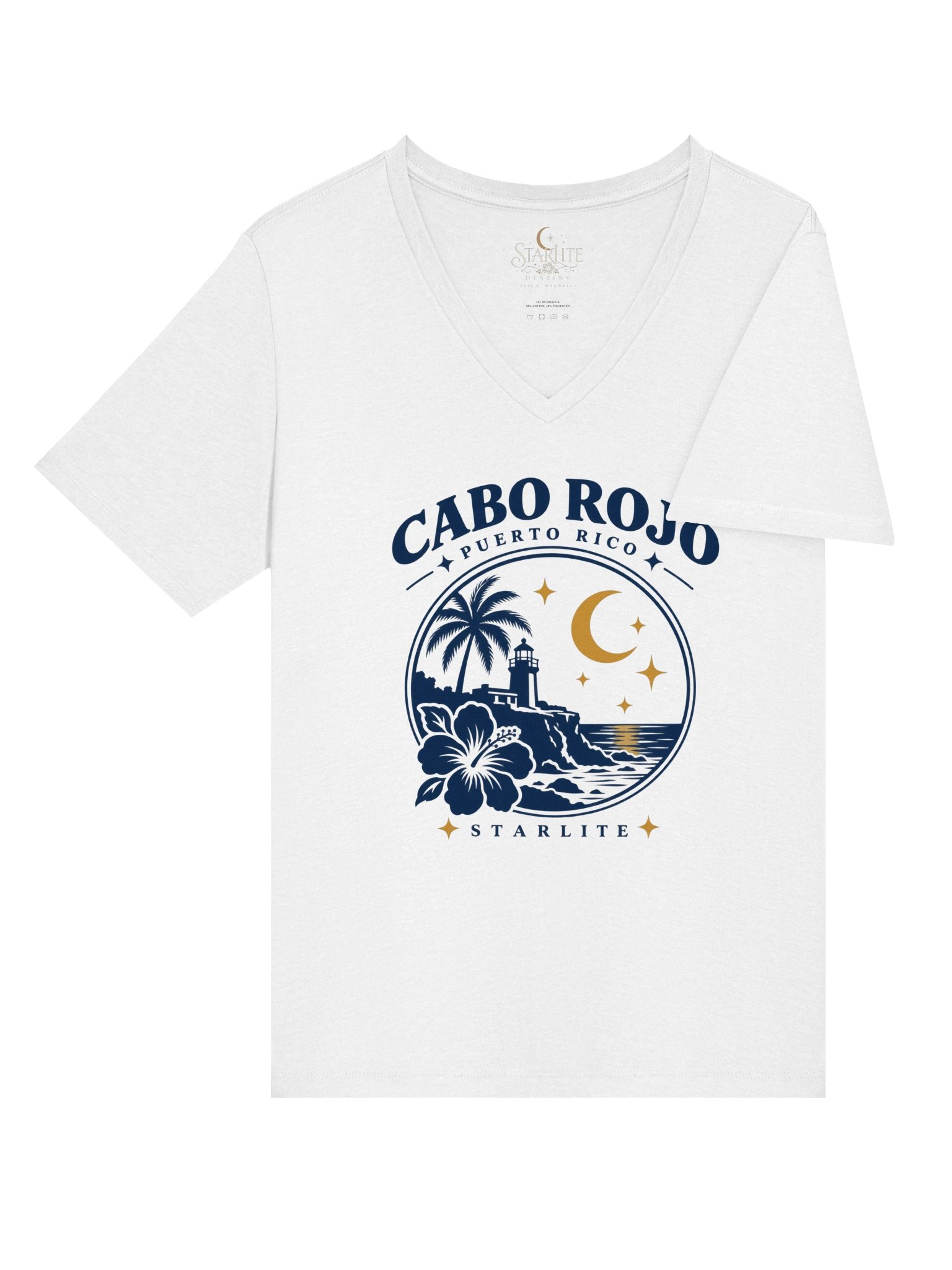 Cabo Rojo, Puerto Rico — Starlite V-Neck Tee product image (4)