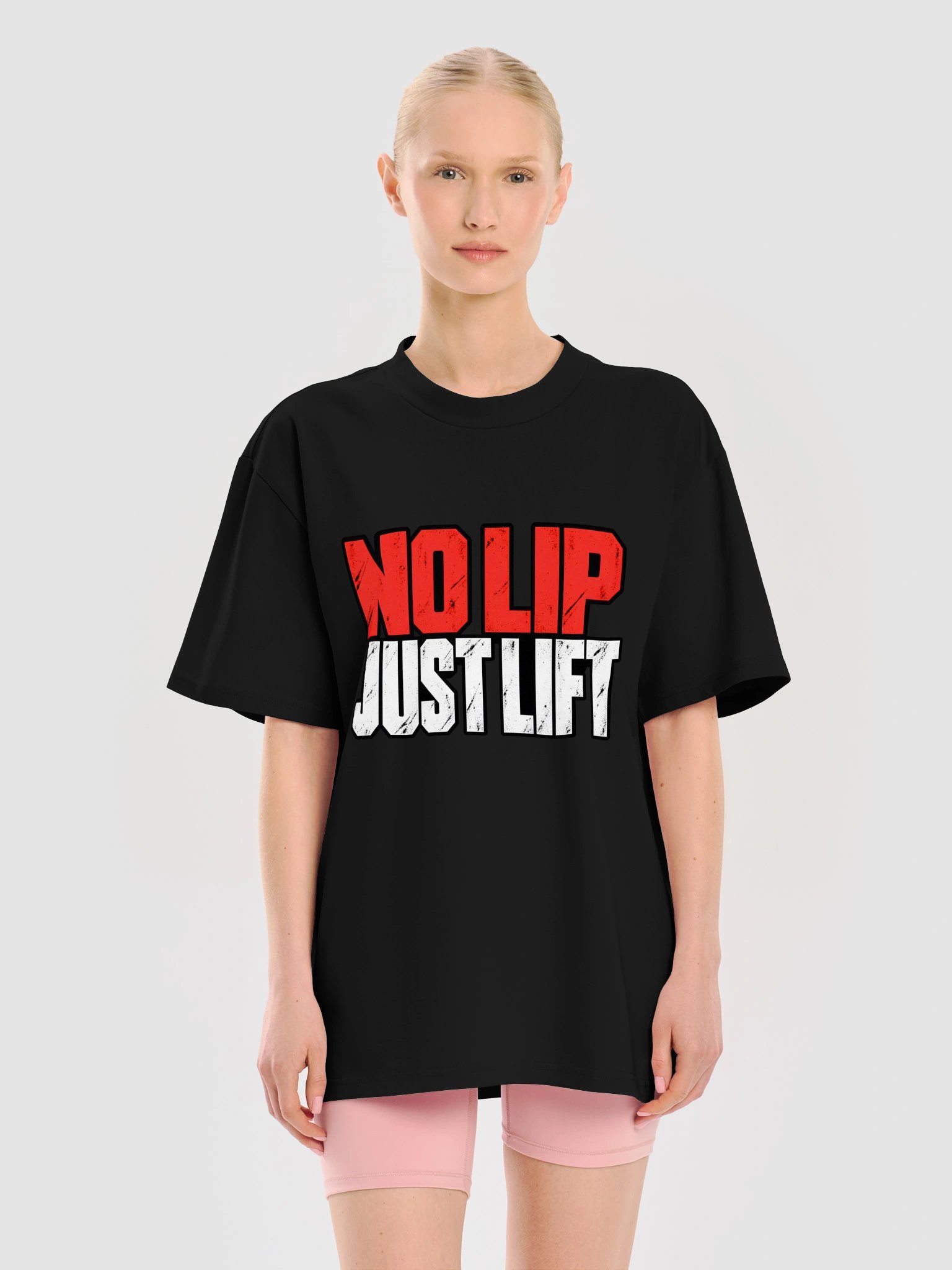 No Lip Just Lift Distressed Gym Tee product image (9)