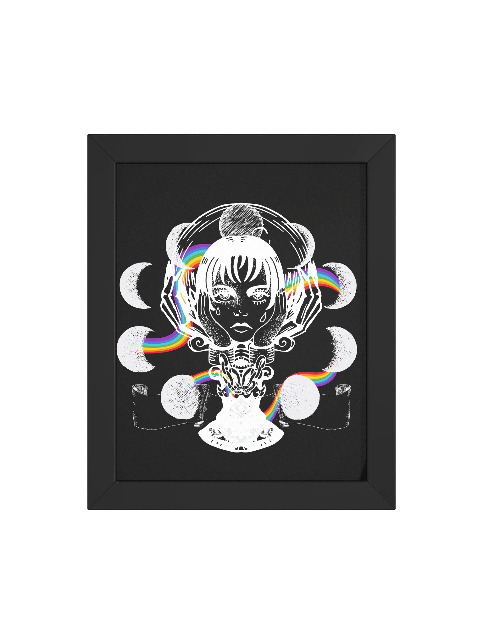 Celestial Tears Moon Phase Framed Poster product image (34)