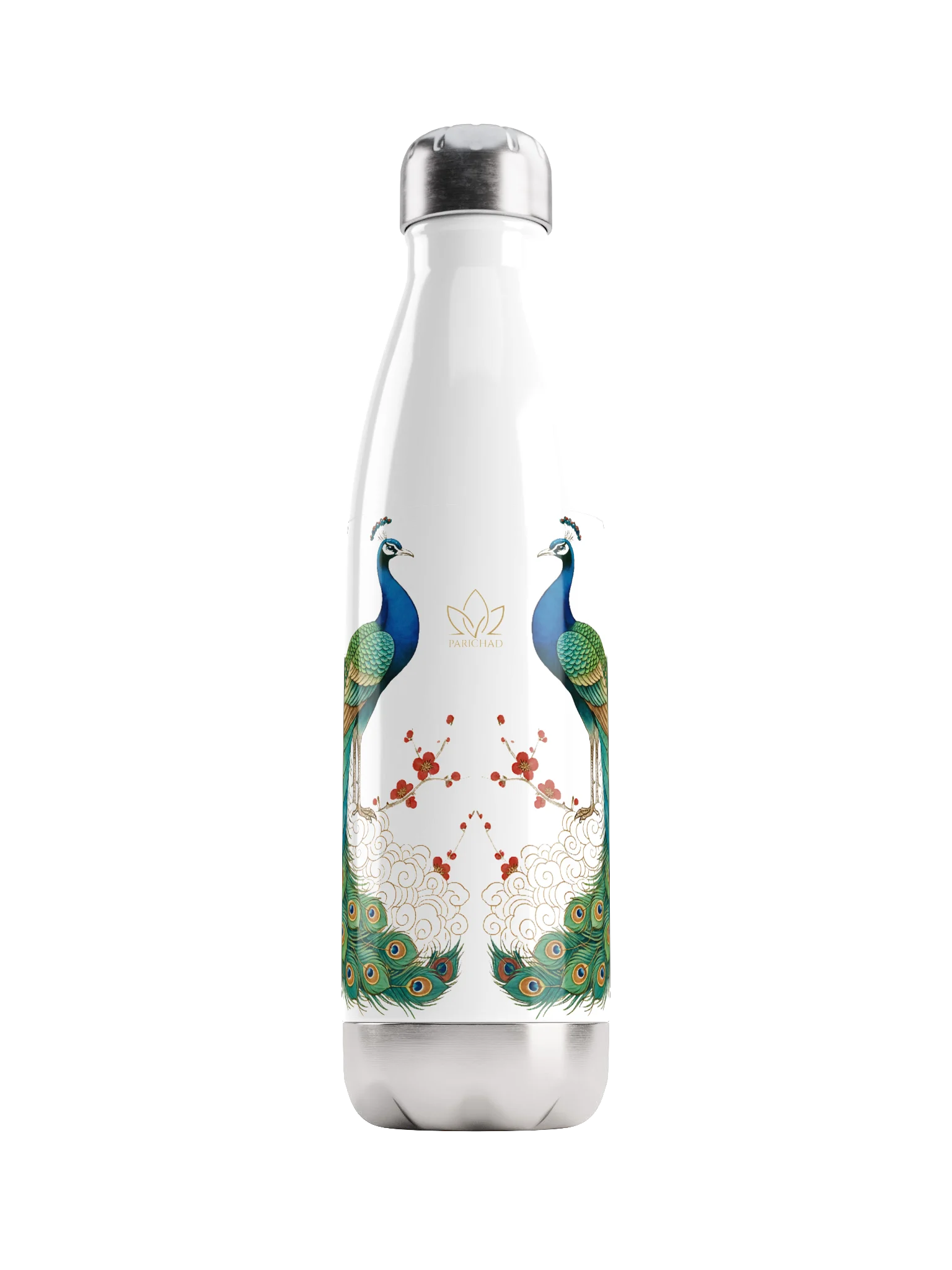 Peacocks in Harmony · Parichad Lotus Bottle product image (1)