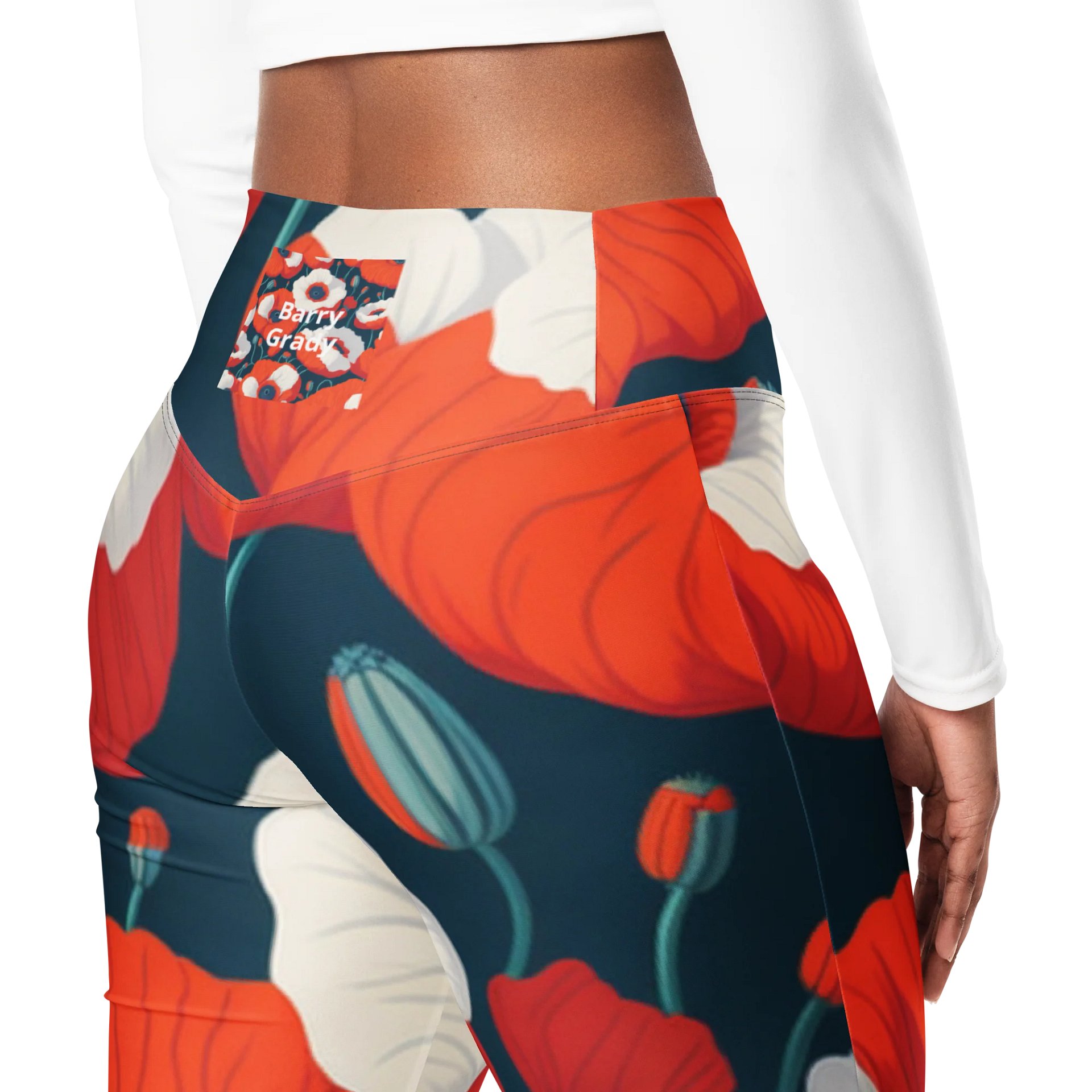 Barry Grady 'Poppies' Flare Leggings product image (5)