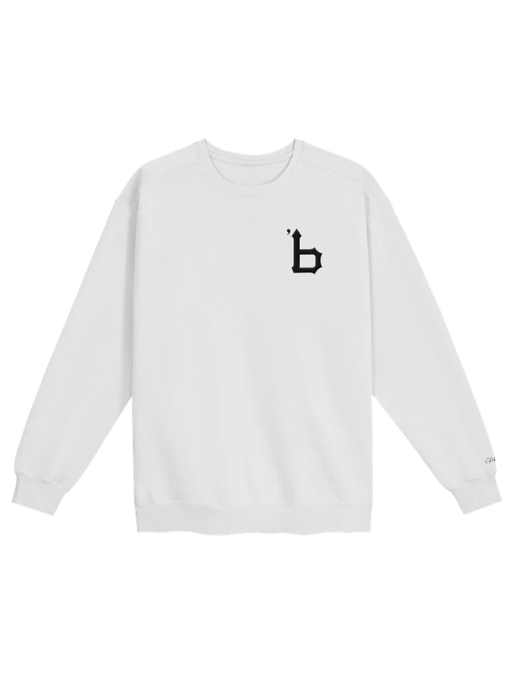 Embroidered 'b' Logo in Black Unisex Sweatshirt product image (1)