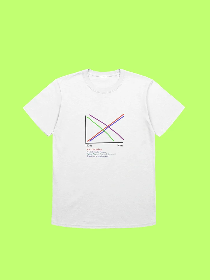1970s vs Now Graph T-shirt product image (212)