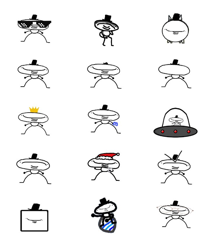 TheEpicChunk Jeff Sticker Sheet product image (1)
