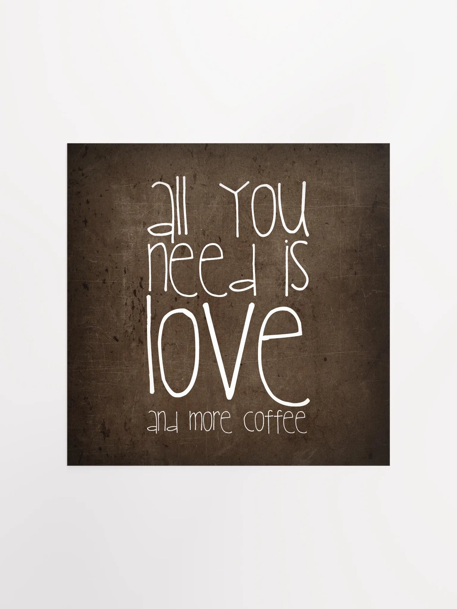 Love & Coffee Textured Poster product image (3)