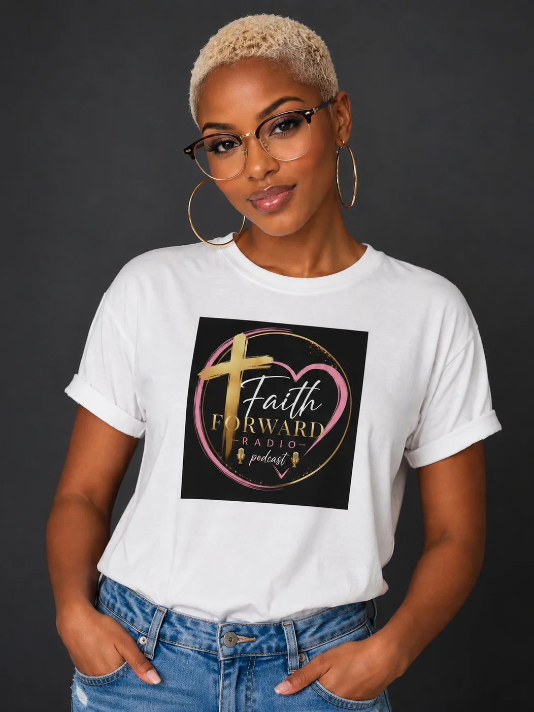 Faith Forward Tee-White product image (3)