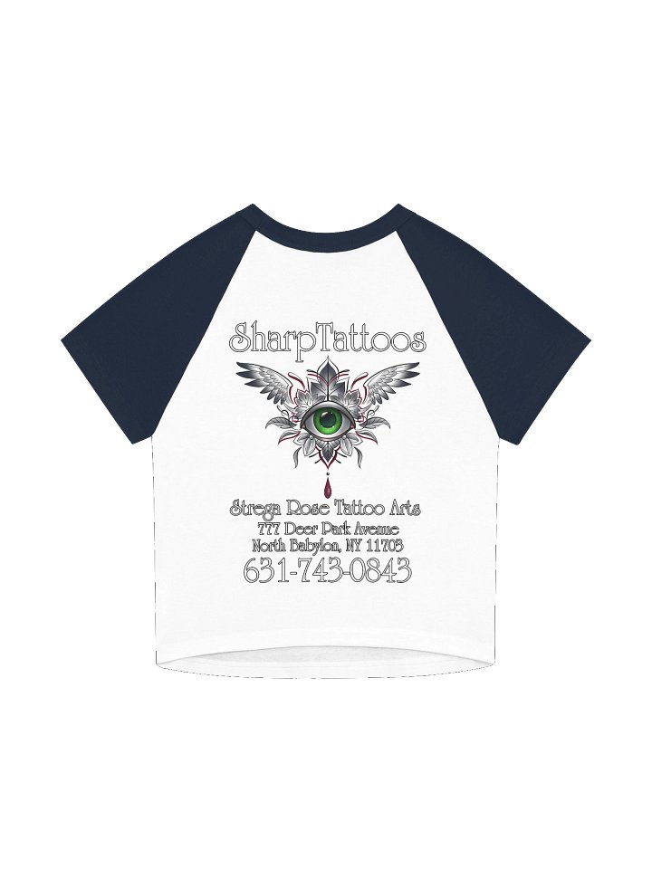 Jetpack Tortoise - SharpTattoos @ Strega Rose Tattoo Arts Raglan Tee product image (4)