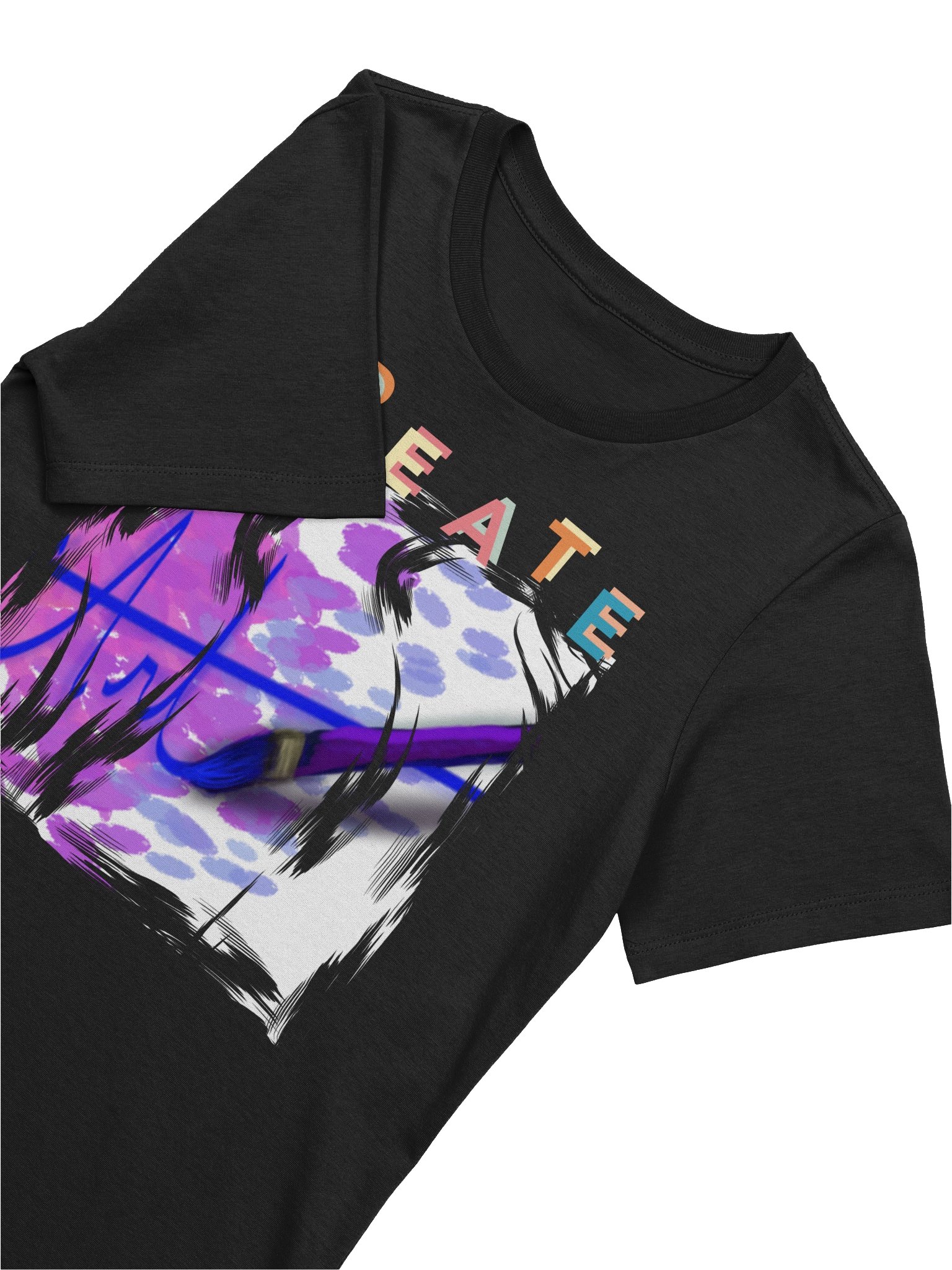 "Create Art" T-Shirt. Women's Bella+Canvas Supersoft Relaxed-fit T-Shirt product image (3)