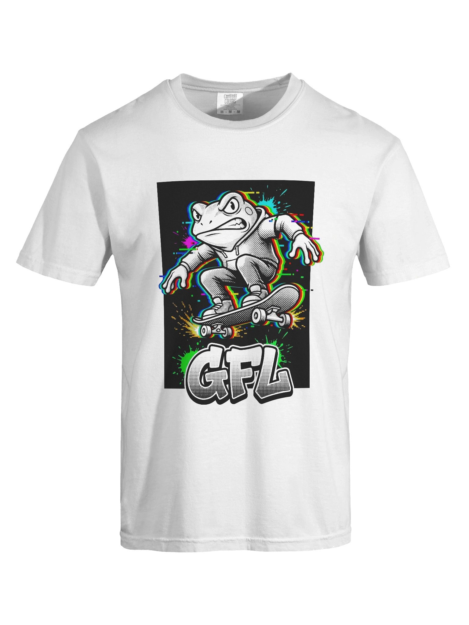 GFL Pixel Angry Frog Ollie Glitch Arcade Tee product image (7)