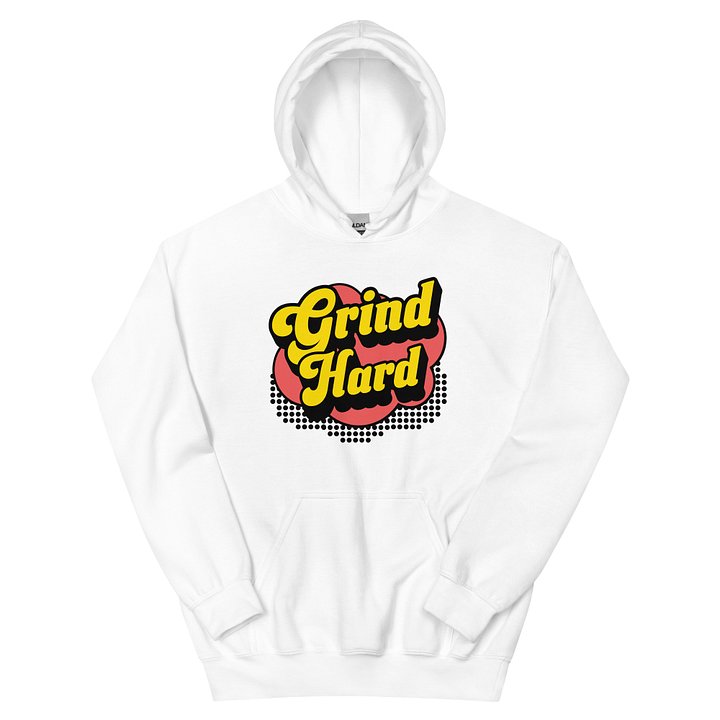 Inspir3 Radio White Grind Hard Unisex Hoodie product image (1)