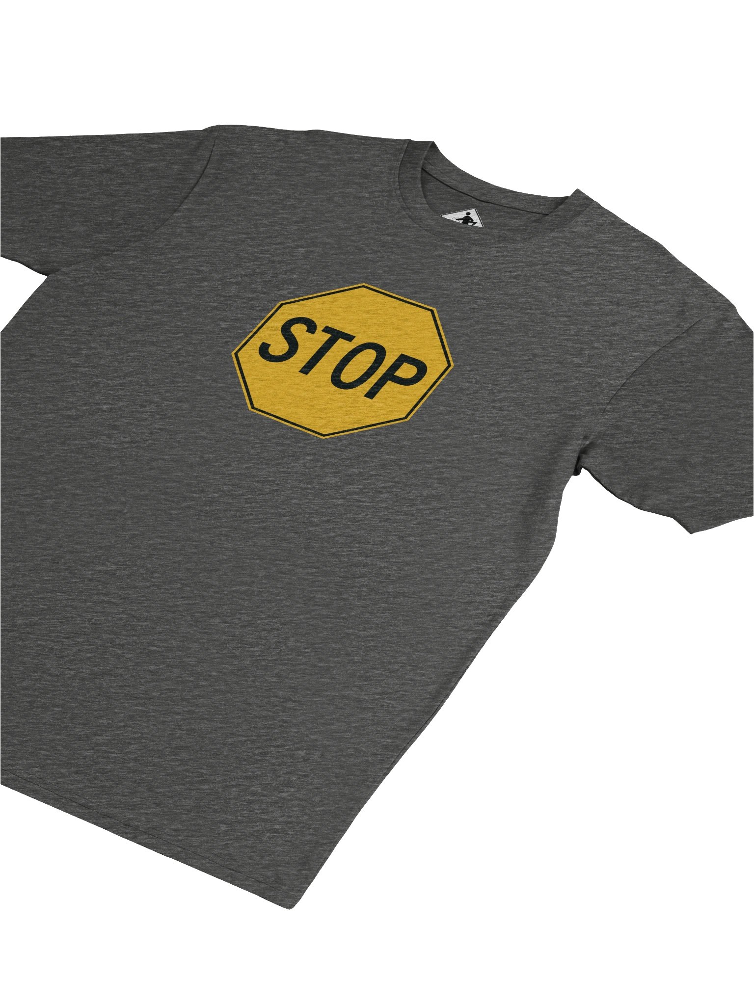 Yellow Stop Sign Heavyweight Tee product image (5)