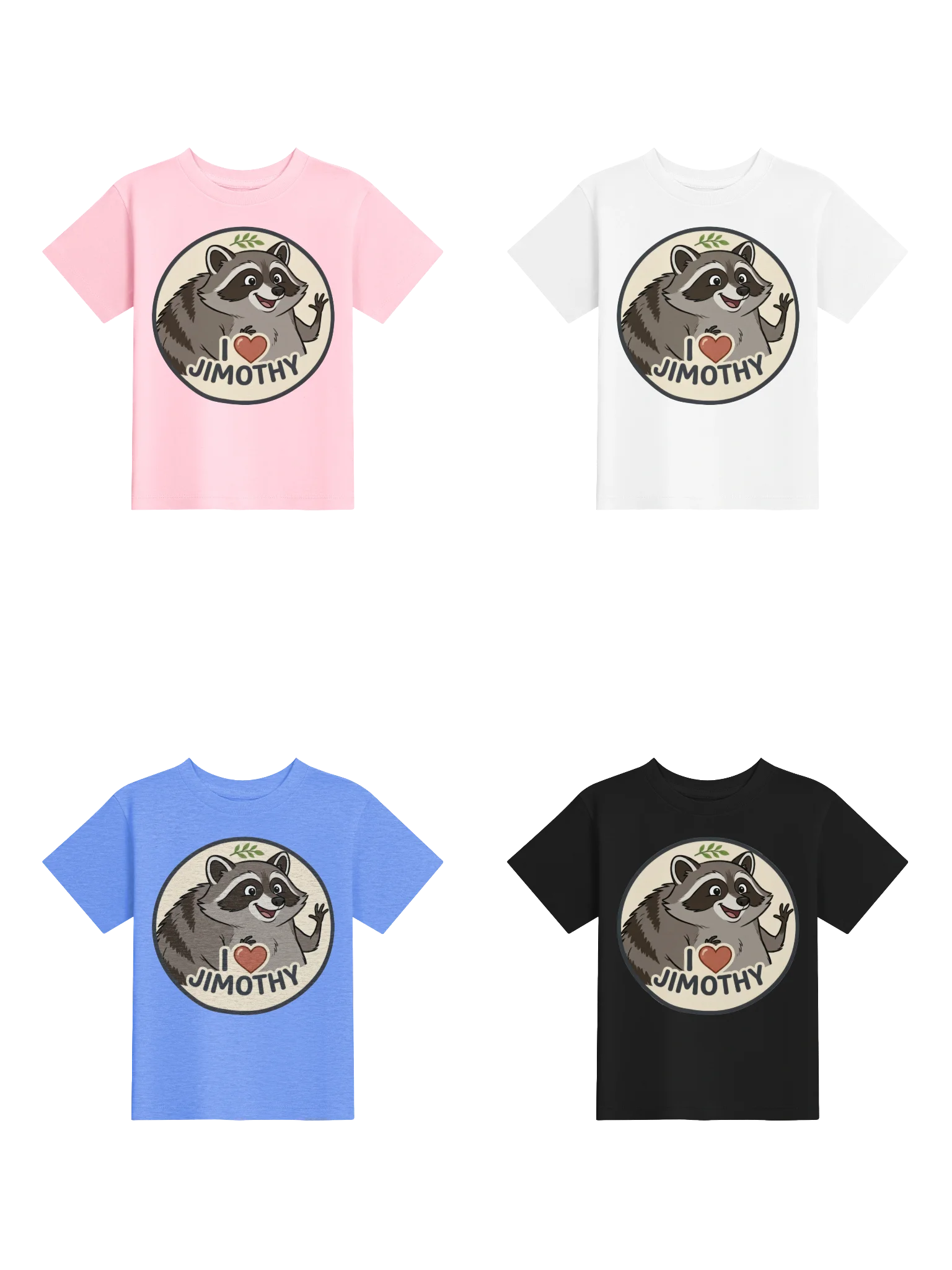 Jimothy the Raccoon Toddler Shirts Bundle product image (1)