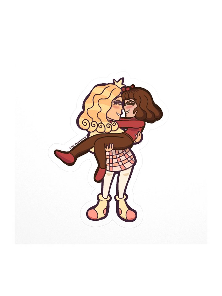 Cozy Christmas Girls™ Winter Warmth Sticker product image (1)