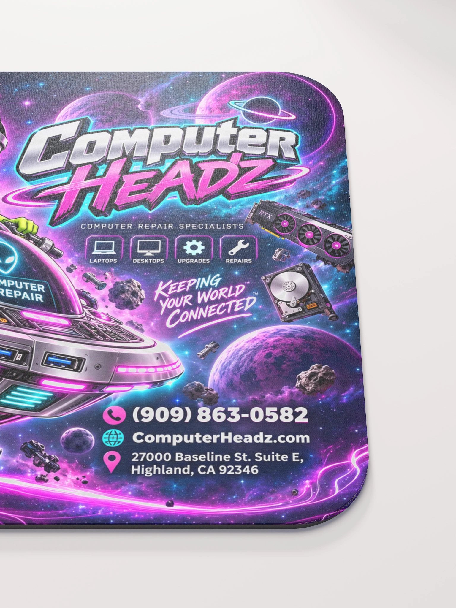 Computer Headz Neon Nebula Mousepad – Edition 02 product image (5)