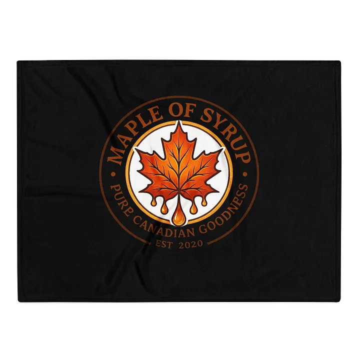 Pure Canadian Goodness Blanket (Black) product image (2)