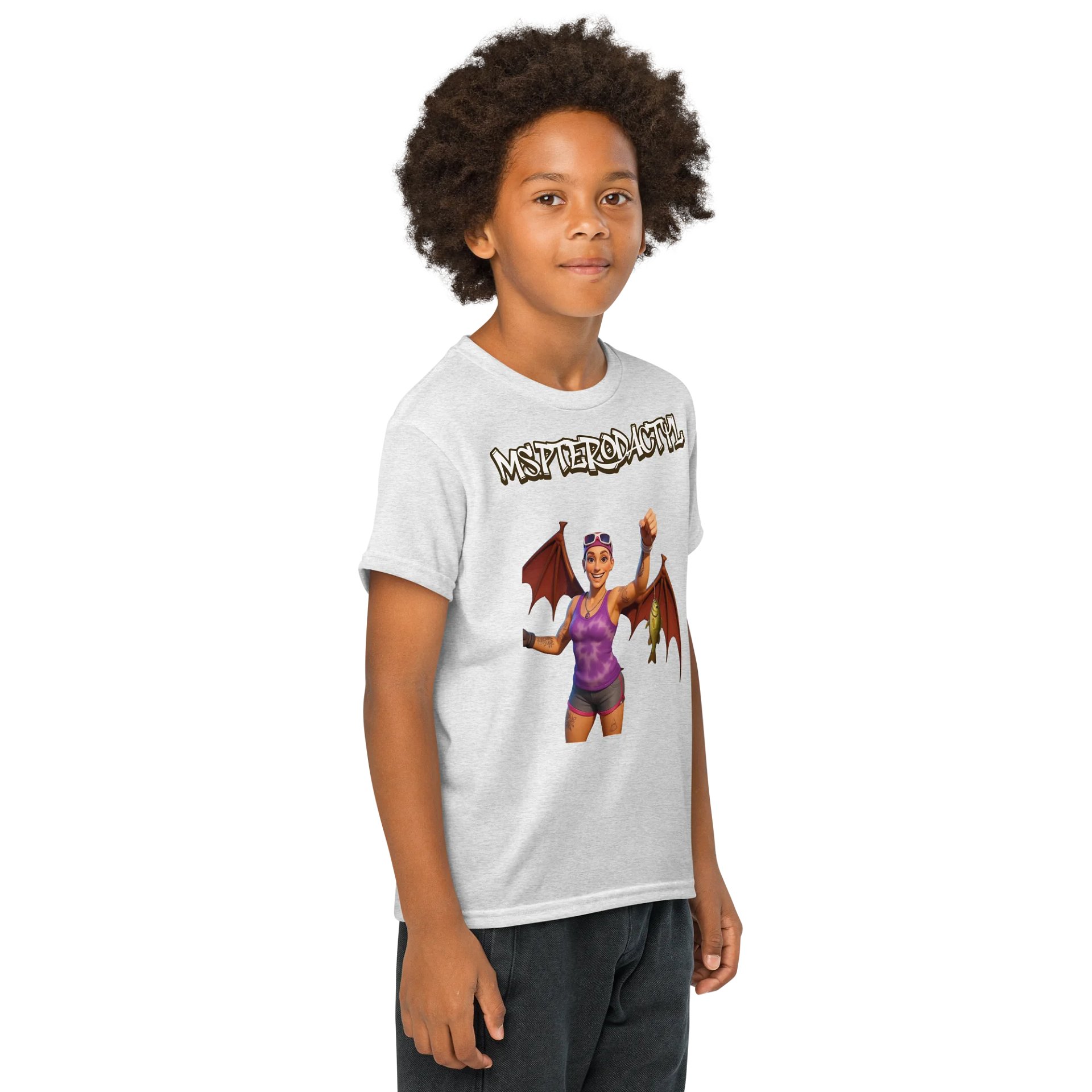 Ms. Pterodactyl Youth Sports Tee product image (69)