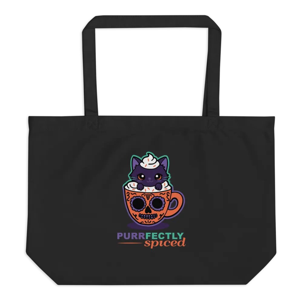 Purrfectly Spiced Organic Cotton Tote product image (1)