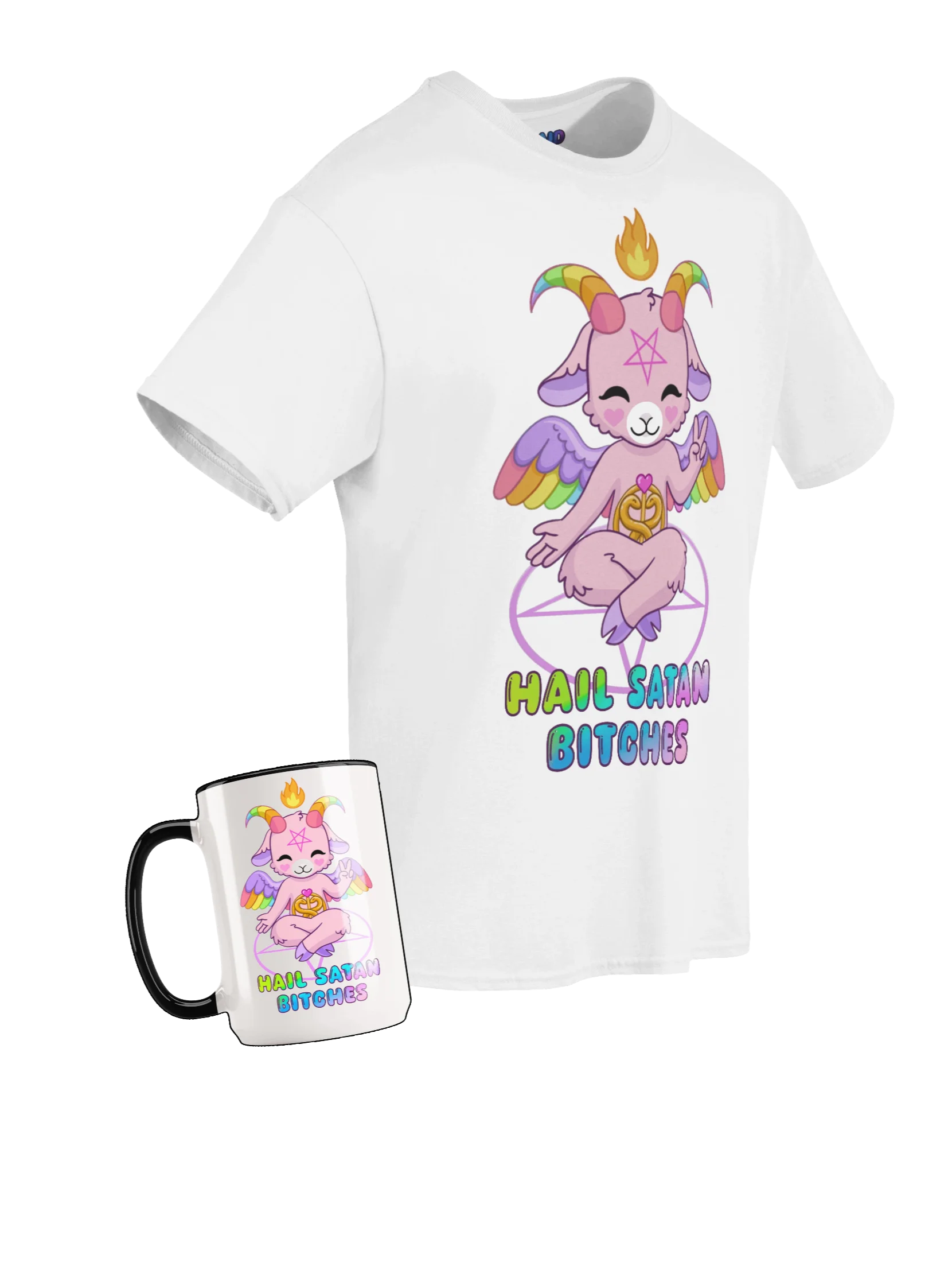 Cute Baphomet Mug & Tee Bundle product image (1)