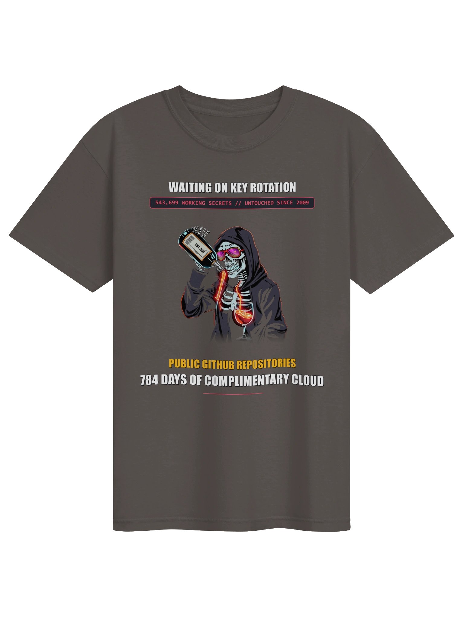 Waiting On Key Rotation // 784 Days In Public Heavyweight Tee - Dark product image (3)