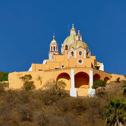 On our return to Cholula’s hilltop Santuario de Nuestra Señora de los Remedios, we discovered a doorway we’d missed before. B...