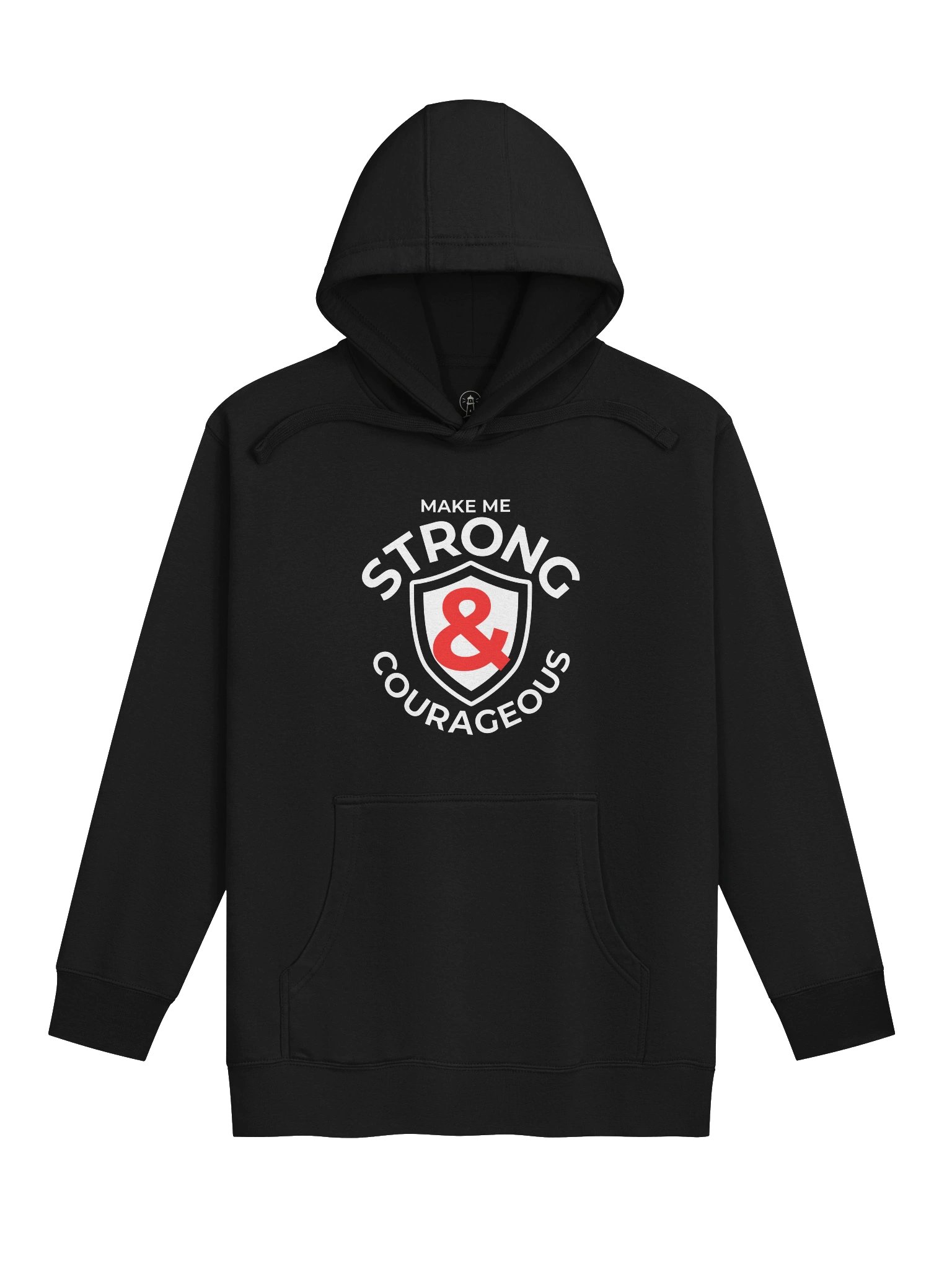 Make Me Strong & Courageous — Dark Premium Hoodie product image (1)