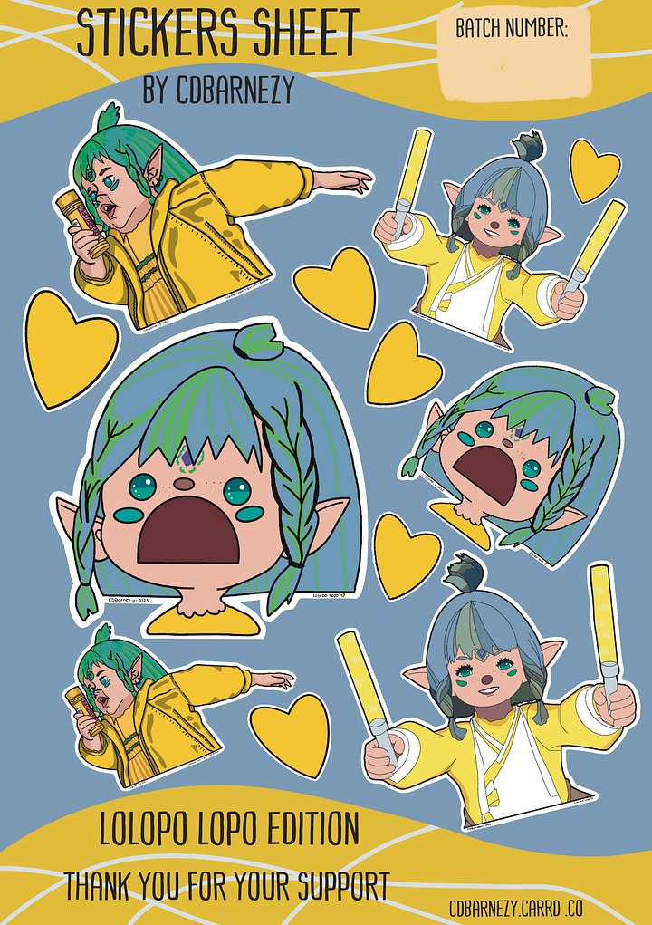 Lolopo Lopo Sticker sheet product image (1)