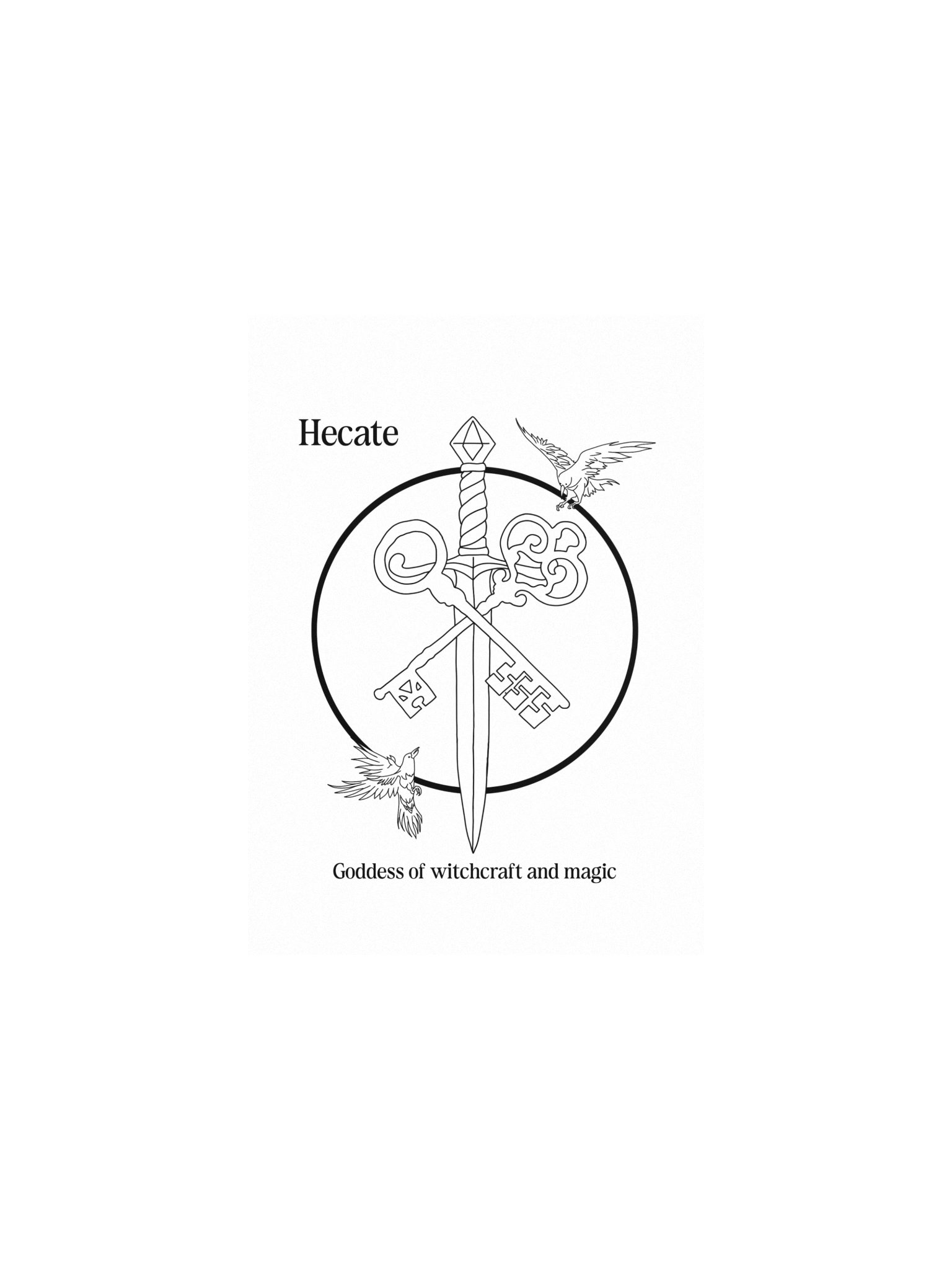 Hecate Poster Black Print product image (1)