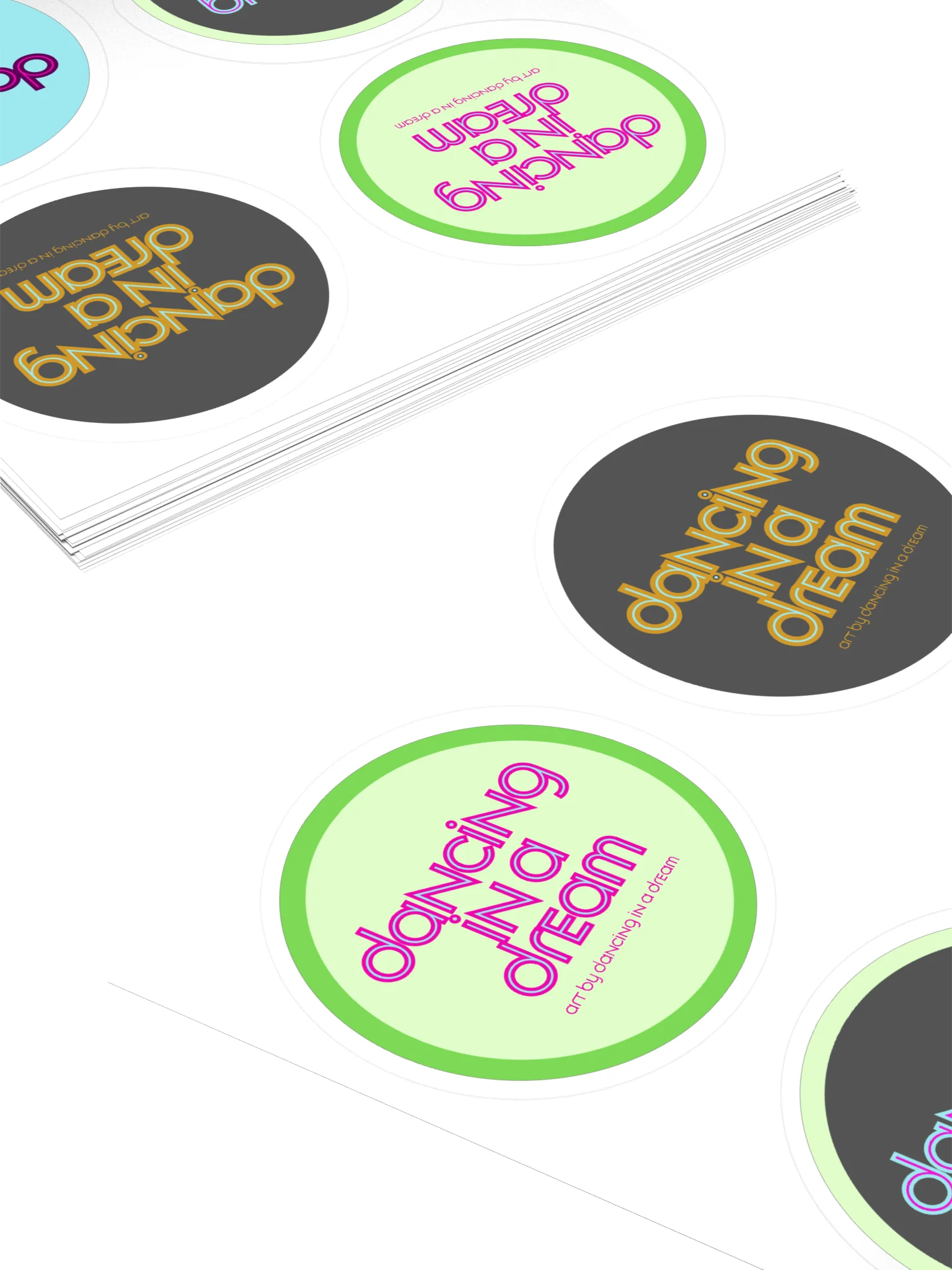 'dancing in a dream' stickers | 4 pk product image (4)