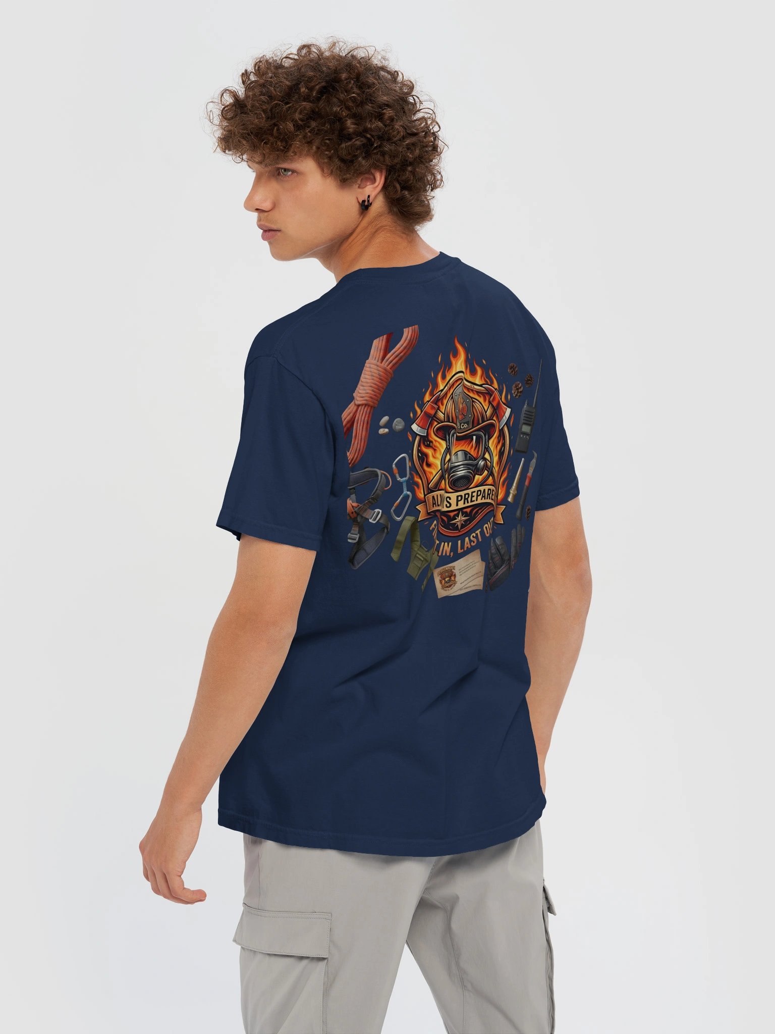 Firefighter Shirt — Firefighter’s Oath Always Prepared Fire Department Tee | Flat Out Broken™ product image (12)