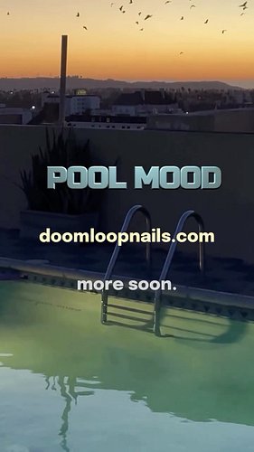 Summer. Sun. Depth. Pool. Mood. Something new is on the horizon very soon. #indienailpolish #doomloop #new