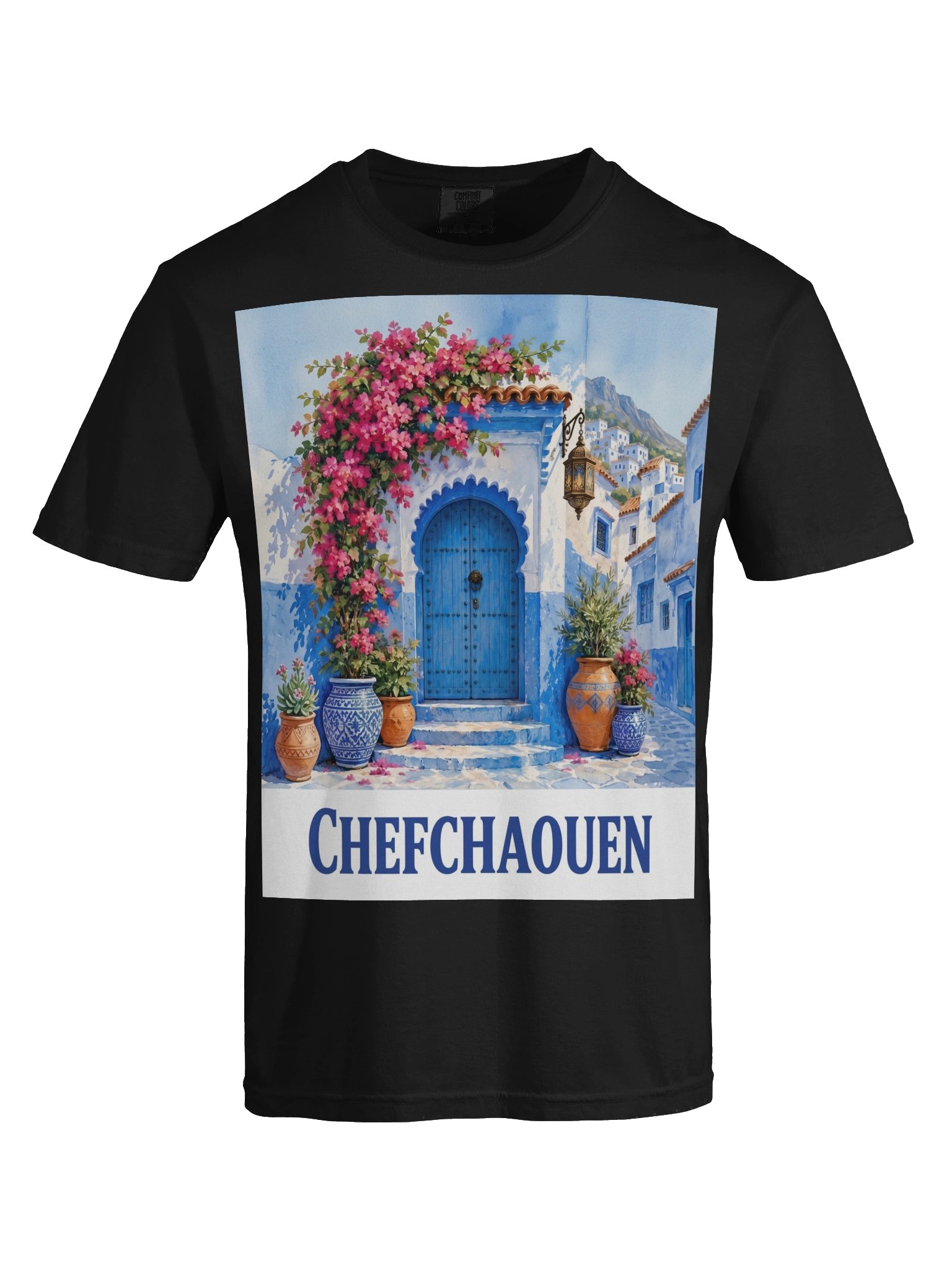 Chefchaouen Blue Door T-Shirt product image (34)