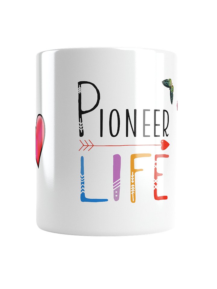 Pioneer Life Butterfly Hearts Glossy Ceramic Mug product image (1)