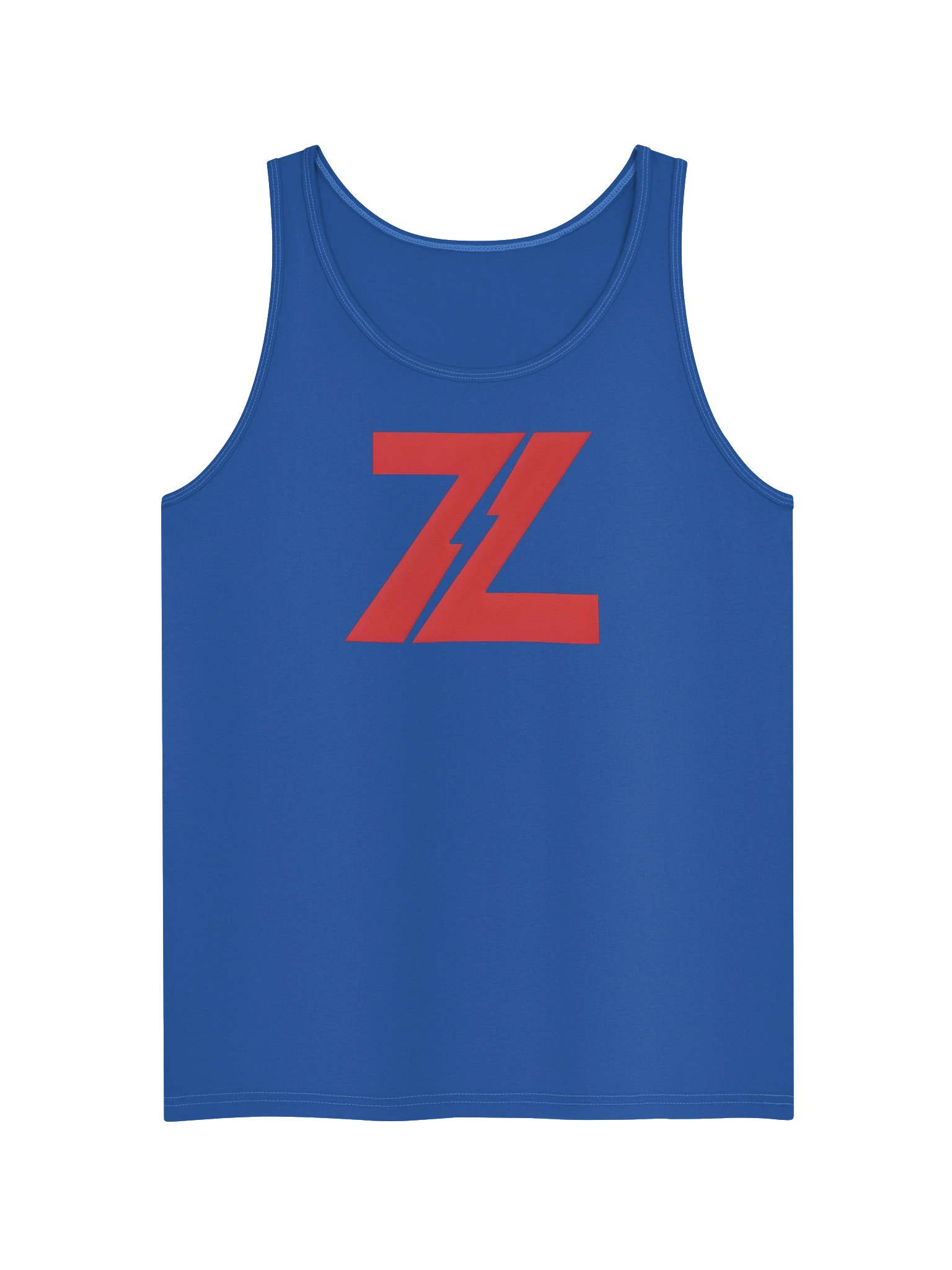 Men's Blue & Red Jersey Tank Top | Premium Fit product image (1)