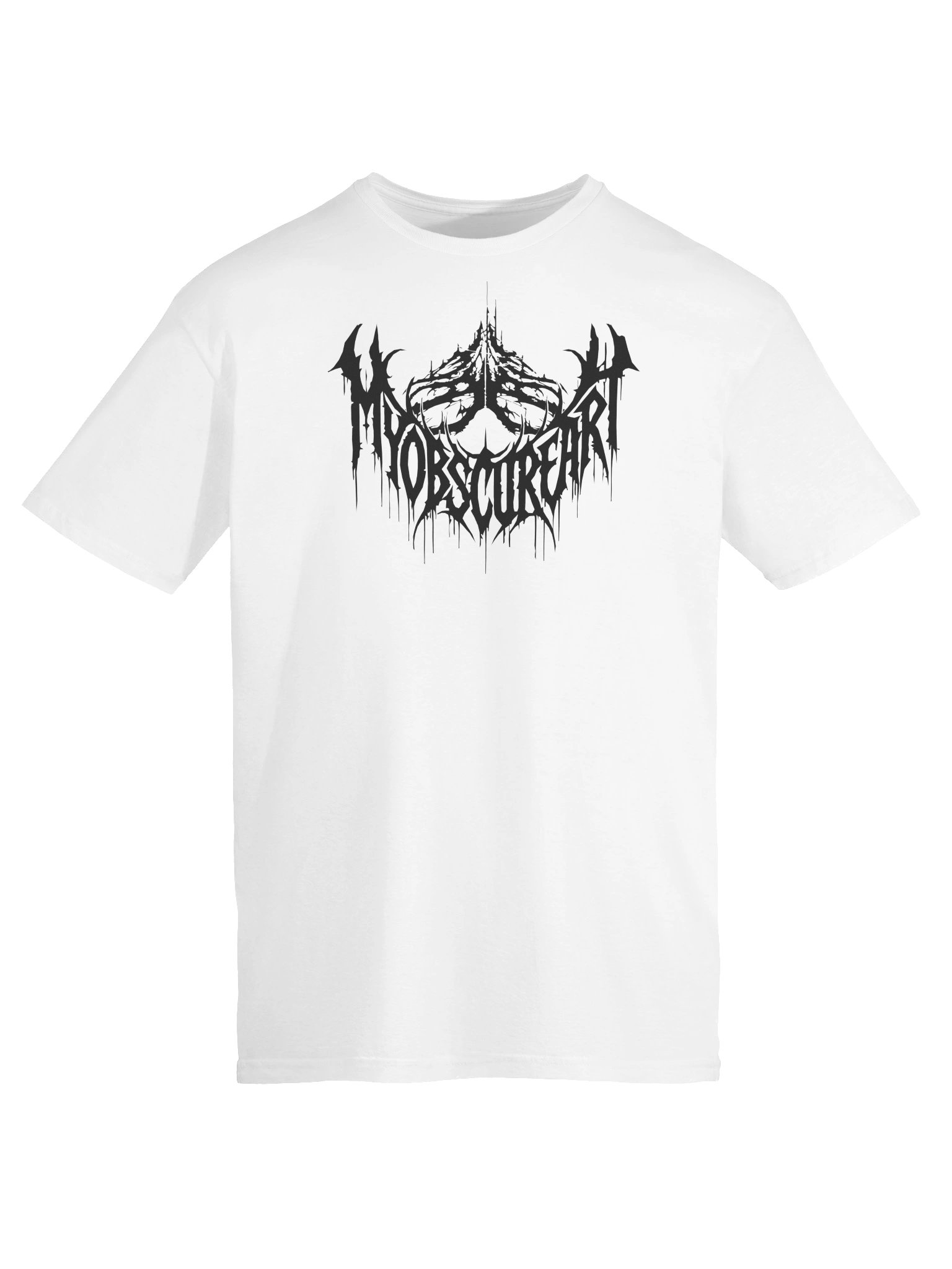 MY OBSCURE ART — White Logo T-Shirt product image (1)