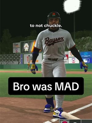 Why was bro so mad? 😭😭😭 #mlbtheshow26 #roadtotheshow #tiktokgrowthchallenge #scann 